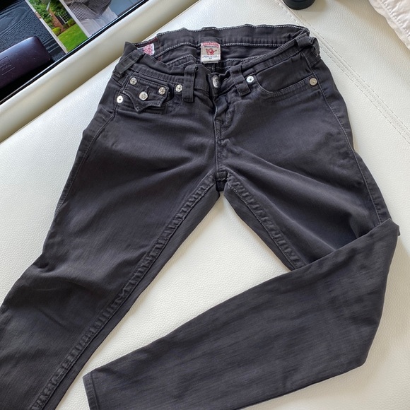 True Religion Denim - TRUE RELIGION dark grey pants woman 26
